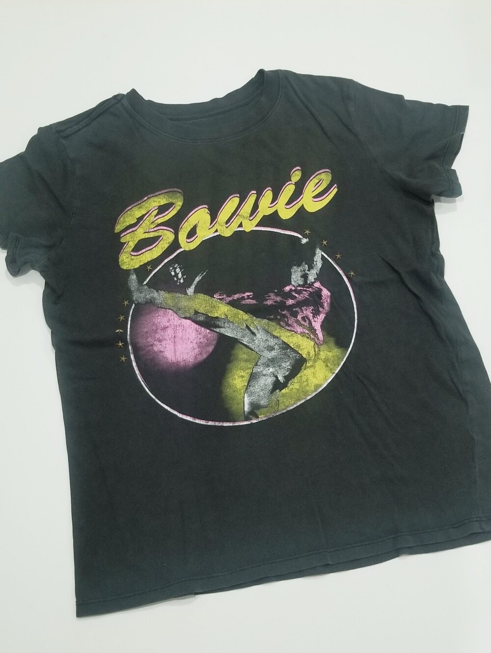 Black Graphic Tee for Small